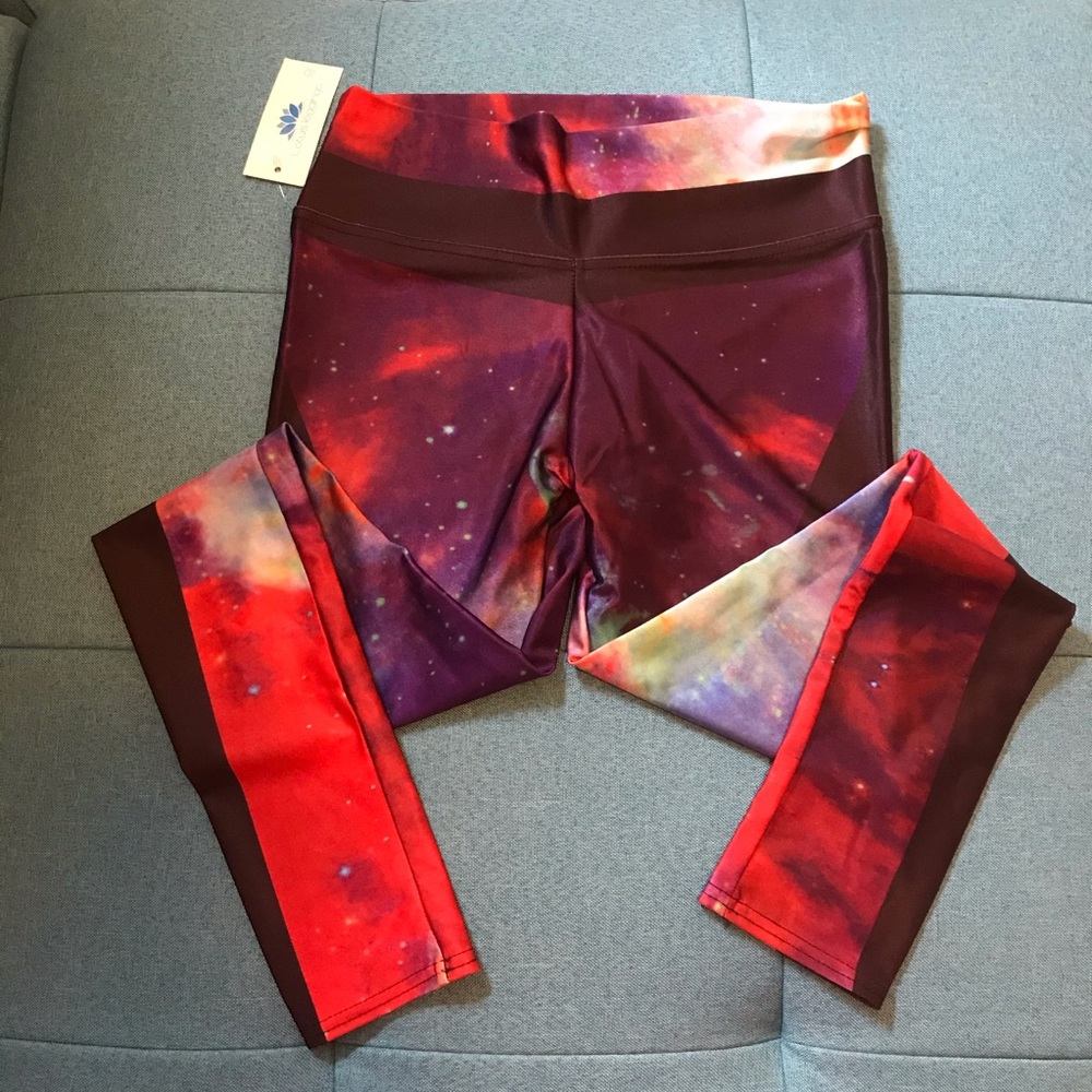 Red Galaxy leggings
